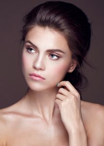 Glamour portrait of beautiful woman